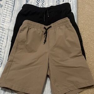 Boy’s Black and Tan Shorts 2 for $10
